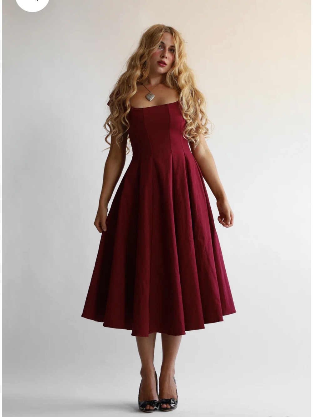 The Brontë Dress - Garnet